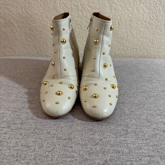 See by Chloe Women's Studded Leather Block Heel Booties - Picture 1 of 10